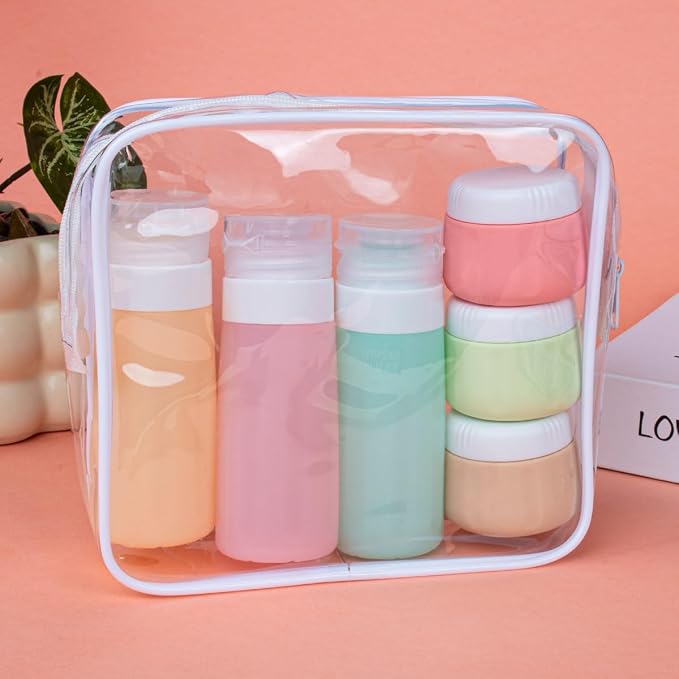vodvob TSA Approved Travel Bottles Set, 16 Pack Leak Proof Silicone Refillable Containers for Toiletries, Perfect for Shampoo, Conditioner, Lotion & Travel Essentials (tz-1) - Image 3