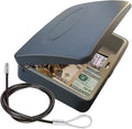 Portable Key Storage Lock Box,Travel Lockbox Safe with Combination Lock,Black by Unknown