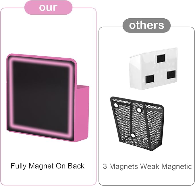 KITANIS Magnetic Pen Holder,2 Pack Magnetic Dry Erase Marker Holder with Generous Compartments,Strong Magnet Storage Marker Pen Pencil Organizer for Refrigerator,Whiteboard,Locker Accessories - Image 3
