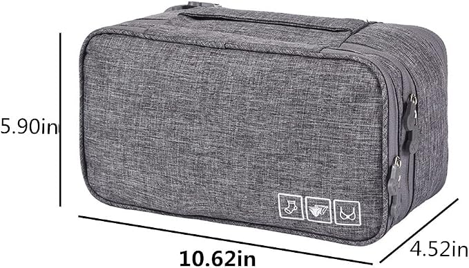 Portable Underwear Bra Storage Bag Waterproof Travel Organizers Multi-Layer Toiletry Packing Cube - Image 2