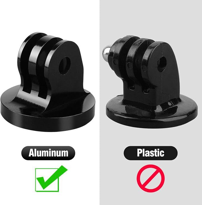 ChromLives 1/4 Tripod Mount Adapter Compatible for Gopro, 2 Pack 1/4 20 Aluminum Adapter Mount for Tripod Compatible with Gopro Hero 11,10, 9, 8, 7, 6, 5, 4, 3+, 3, 2, 1 HD, DJI Osmo Action and More - Image 2