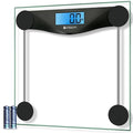 Etekcity Digital Body Weight Bathroom Scale, 6mm Tempered Glass, Black | 400 Pounds Capacity, Large Blue LCD Backlight Display, High Precision Measurements for Home Bathroom Use by Etekcity