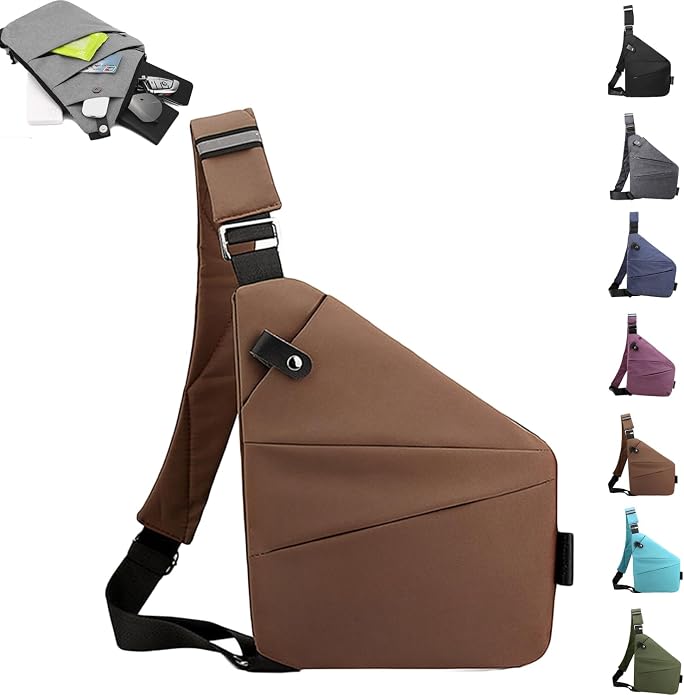 Anti Theft Travel Bag,Anti Theft Crossbody Bag, Sling Bag Travel Crossbody Bag for Women Men by ocalil