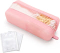 Cotton Pad Swab Travel Case, 2-in-1 Waterproof Organizer, VISFRESH (Pink) by VisFresh