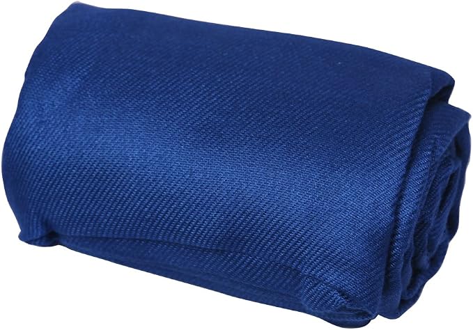 Cozy Compact Airplane Travel Blanket for Your Flight, Car, Camping, Home or Comforting Warmth Anywhere! - Navy - Image 3