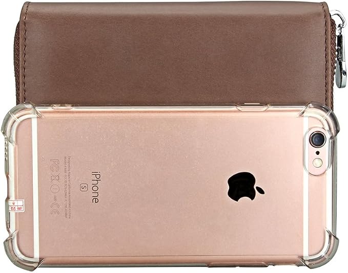 RFID Blocking 24 Slot Credit Card Holder Wallet Real Leather Multi Card Organizer Wallet with Zipper - Image 6