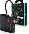 Scapade AirLock – TSA Approved Smart Suitcase Lock with Apple Find My Tracking, USB-C Rechargeable Battery, Ultra-Resistant Travel Lock for Carry-On & Checked Luggage by Unknown