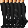 Copper Compression Socks for Women & Men (6 pairs) - Best Support for Nurses, Running, Hiking, Recovery by BLUEENJOY