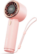 SWEETFULL Portable Handheld Fan, Mini Rechargeable Personal Hand Fan | Strong Airflow, Pocket-Sized, Up to 12H, 5 Speeds, Quiet Cooling Travel Essentials, Cute Gifts for Women, Girls, Lash, Makeup by SWEETFULL