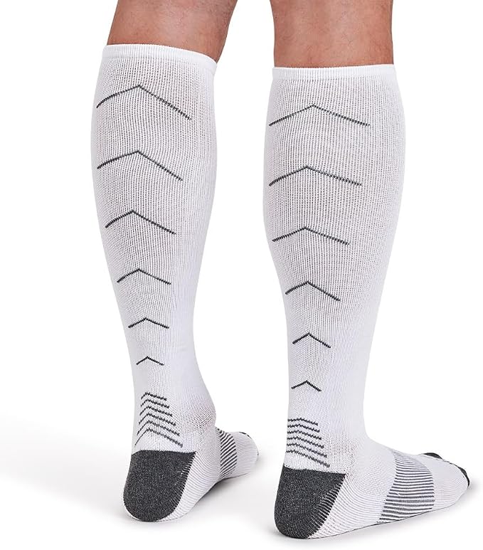 Tommie Copper Women's Over the Calf Compression Socks | All-Day Comfort, Breathable & Easy-On l Solid Colors l Size 4-6.5 (4-Pack) - Image 5