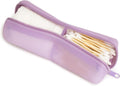 Cotton Round Swab Travel Case, 2-in-1 Beauty Organizer, (Purple) by VisFresh