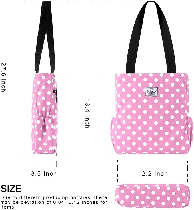 KAMO Floral Tote Bag - Waterproof Lightweight Handbags Travel Shoulder Bag for Hiking Yoga Gym Swimming Travel Beach - Image 3