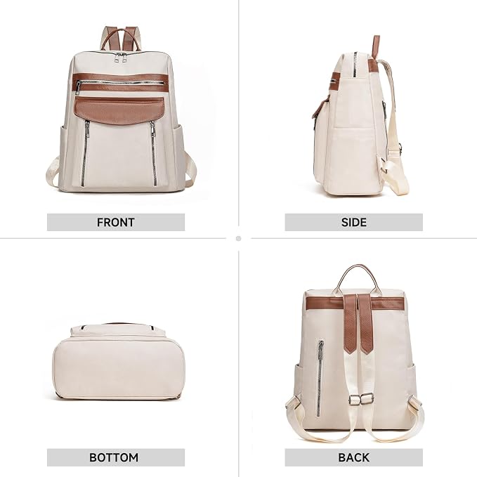 GAEKEAO Backpack Purse for Women PU Leather Anti-theft Backpack Ladies Convertible Large Travel Designer Fashion Shoulder Bag - Image 6