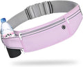 Slim Running Belt for Women Men,Runners Fanny Pack Phone Holder,Money Belt,Running Gear Accessories,with 3 Pockets (Jet Purple) by Unknown