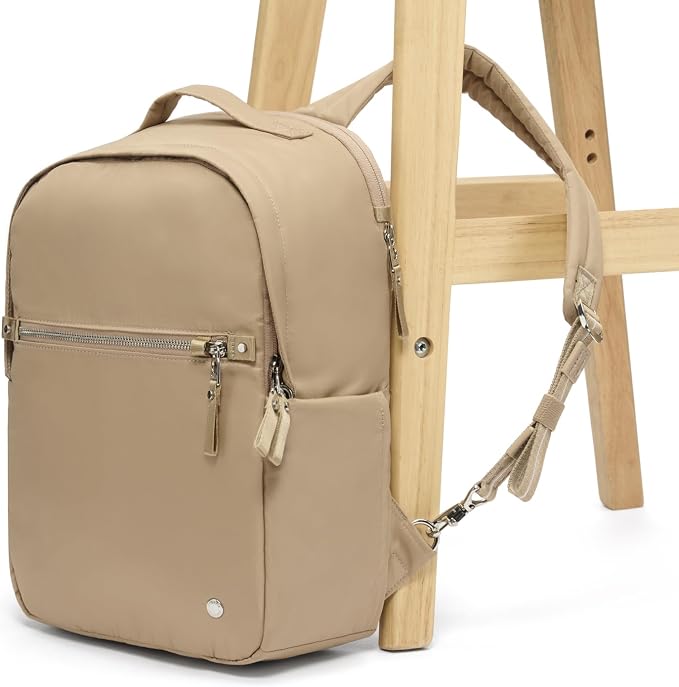 Pacsafe W 10L Anti Theft Backpack, Taupe - Image 7