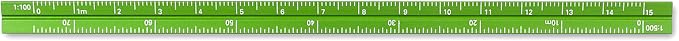 Alumicolor 3610-6 Aluminum Combination Pocket Scale, 6IN, Green - Image 4