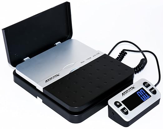 ACCUTECK 8580 High Capacity 110 Lbs High Accuracy 0.1OZ Digital Postal Scale with Remote Display, Batteries and USB Cable and AC Adapter Included - Image 2