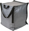 DURASACK 22-Gallon Zipper Top Heavy Duty Storage Tote Bags, Single, Gray | Rugged Woven Polypropylene Moving Bag, Reusable Self-Standing Design, Holds up to 500 Pounds by DURASACK