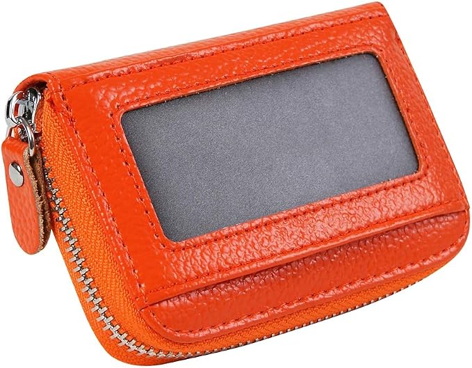 Women's RFID Blocking 12 Slots Credit Card Holder Leather Accordion Wallet - Image 8