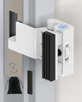 Portable Door Lock for Travel, Adjustable No Drilling Door Reinforcement Lock, Extra Latch Stopper for Hotel Room, Home Apartment, Inward Swing Door - Family & Travelers Security (White-1PC) by AnobeyiHardware