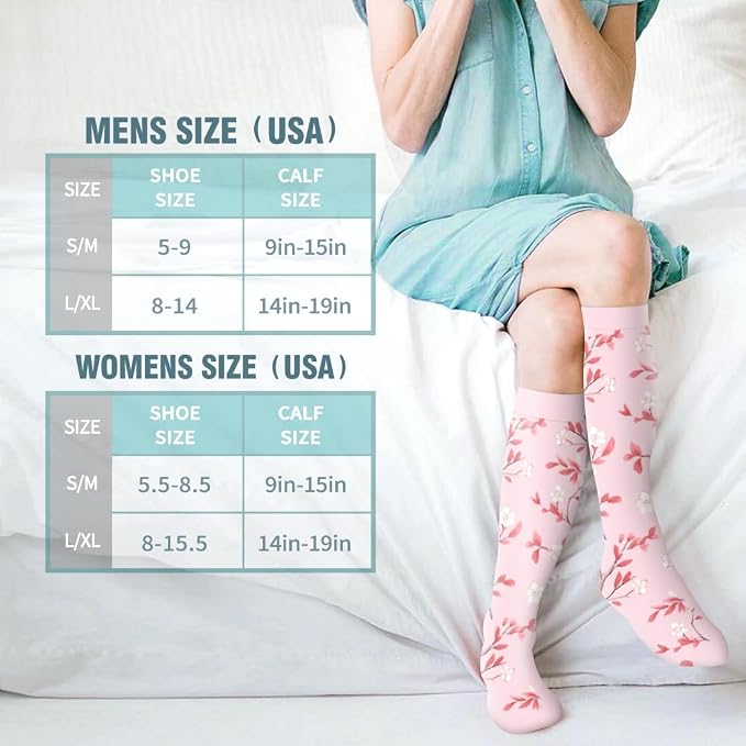 Compression Socks for Women & Men Circulation(6 pairs)-Graduated Supports Socks for Running, Athletic Sports - Image 7