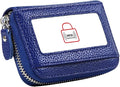 Women's RFID Blocking 12 Slots Credit Card Holder Leather Accordion Wallet by Cynure