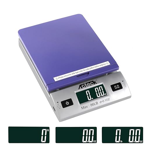 Acteck High Accuracy A-DS 86LBx0.1OZ Digital Shipping Scale, Postal Scale and Mail Scale (86LB Blue) - Image 3