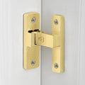 Gold 90 Degree Barn Door Lock ，Right Angle Door Lock Latch | Zinc Alloy Flip Gate Latches,for bedroom,garage,balcony,barn,sliding door,bathroom,window,cabinet,drawer,pet enclosures by INIRET
