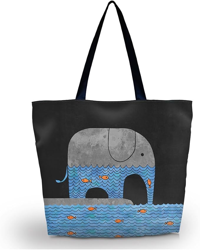 Beach Tote Bags Travel Totes Bag Shopping Zippered Tote for Women Foldable Waterproof Overnight Handbag by newplenty