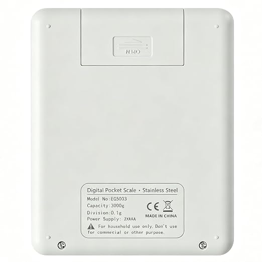 3000g Digital Touch Pocket Scale 0.01oz Resolution 2 AAA Batteries Included - Image 3