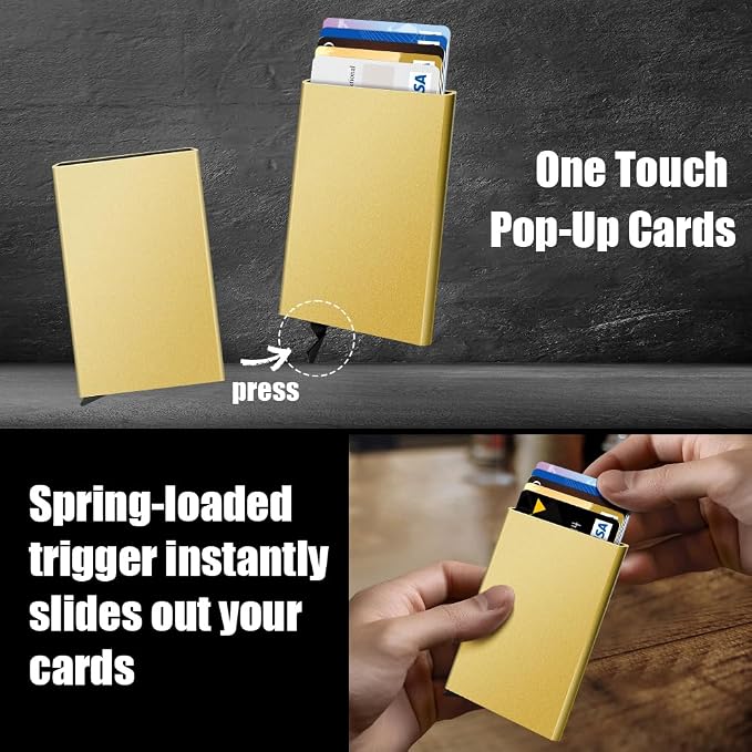 FurArt Slim Minimalist Wallet RFID Credit Card Holder for Men | slim minimalist compact rfid id window thin - Image 2