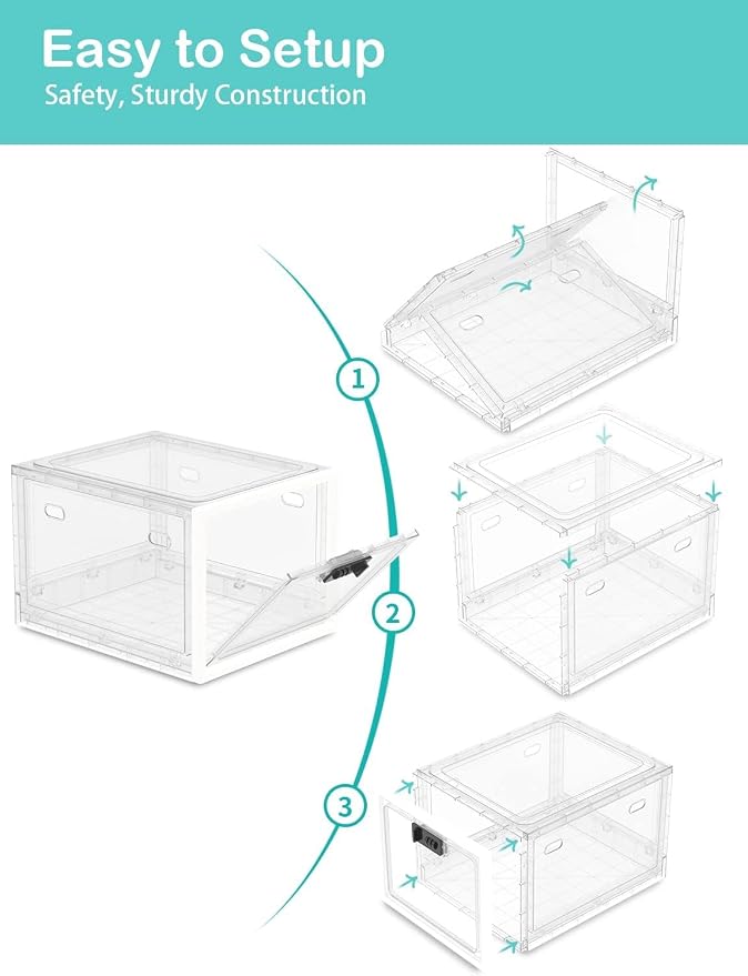 Medicine Lock Box for Safe Medication, 10L Lockable Storage Box for Fridge/Snacks Food, Phone Lock Boxes with Combination Code for Home/Dorms/Office Storage (1, Translucent White) - Image 5