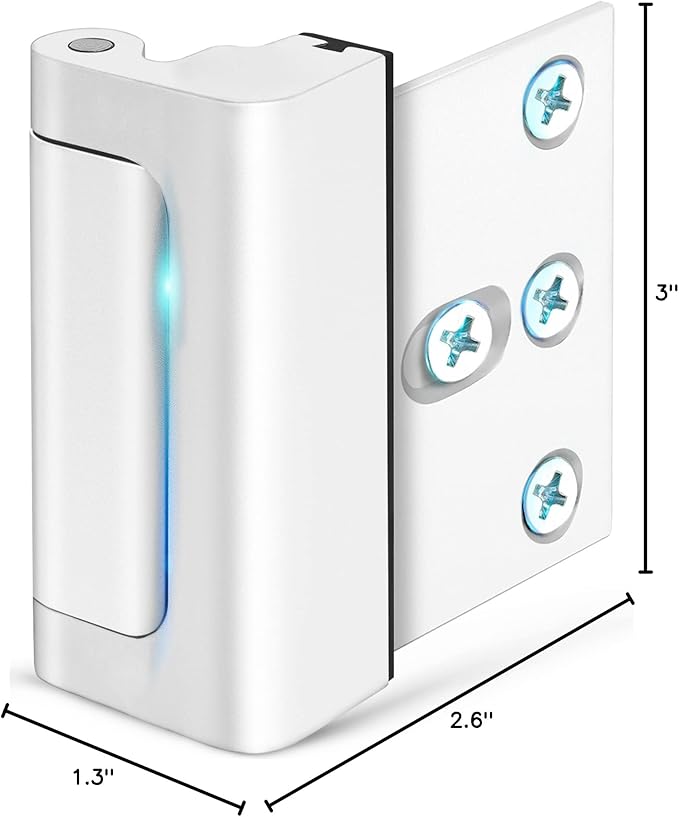 Door Lock for Kids Safety Home Security Front Door Reinforcement Lock Latch | Child Proof Door Safety Locks from Inside, Top Flip Latches Lock Withstands 800 lbs for Inward Swinging Doors High Night Lock - Image 2