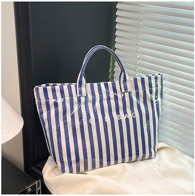 Lushandy PVC Tote Bag for Women Jelly Beach Bag Top Handle Hobo Handbag | Water-Resistant, Wipe Clean, Lightweight - Image 7