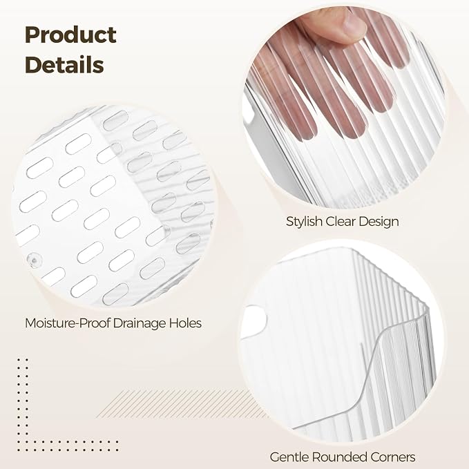 4 Pcs Plastic Wall Mount Organizer Bins - Self Adhesive Inside Cabinet Door Storage for Cosmetics Toiletries, Wall Organization Containers for Kitchen Bathroom Office, 7.9 x 3.5 x 5.7 in - Image 3