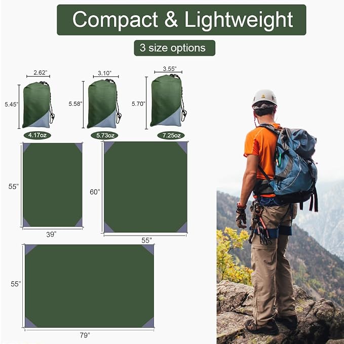 Orga'Neat Pocket Picnic Blanket, Compact Lightweight Tarp for Camping | Foldable, Easy to Carry, Water Resistant Sandproof Washable Quick Dry Mat for Beach, Festival, Travel, Outdoor Recreation - Image 6