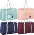 4PCS Foldable Travel Duffel Bag Tote Carry on Luggage Bag Spirit Airlines Personal item Sports Gym Bag Water Resistant Weekender Overnight Bags for Women and Men (Mix Colors) by INVODA