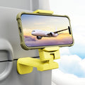 Klearlook 4 in 1 Adjustable Phone Stand - 360 Rotation Handsfree Viewing, Foldable Travel Essentials, Accessory for Flight/Home/Office - Yellow by KlearlookMaximizedClarity