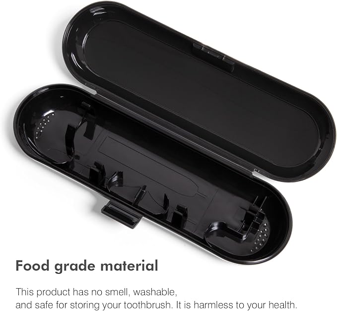 Electric Toothbrush Case Compatible with Oral B/Oral-B Pro/iO/Philips Sonicare/Demita/Bitvae and most other Brand Electric Toothbrushes on the market，Black - Image 3