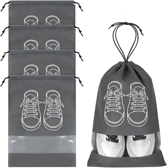 15 Pack Shoe Bags, Portable Travel Shoe Bags, 17.3 x 12.6 Inches, Storage Bags for Packing, Travel Essentials for Men and Women by Unknown
