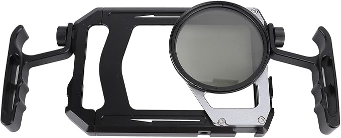 Phone Stabilizer Rig, Aluminum Alloy Optical Glass Smartphone Video Rig Telescopic 1/4 Inch Screw Hole for Filmmaking by ANGGREK