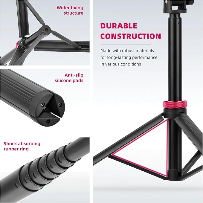 80in Pocket 3 4 Selfie Stick Tripod for GoPro Action Camera, Extendable Stand Vlog Mount for DJI Osmo Pocket 3 4 Action 6 5 Pro 4 3 for Xtra Muse for Insta360 X5 X4 X3 for AKASO DSLR Accessories - Image 7