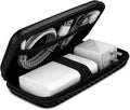 iMangoo Travel Essential Electronics Organizer Charger Case Carrying Pouch | 6.5x3.2x1" Power Bank Tech Accessories Protective Storage Shockproof Portable Purse Men Women School Office Trips Must Have by iMangoo