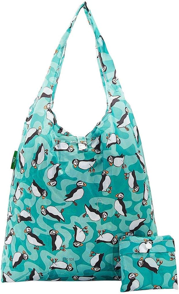 ECO CHIC Foldable Reusable Grocery Bags - Lightweight, Recycled & Reusable Shopping Bag - Waterproof Packable Tote by ECOCHIC