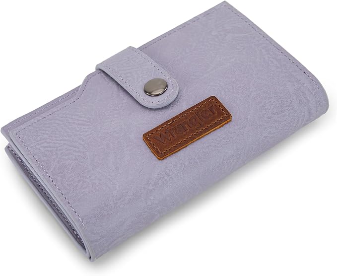 Wrangler Wallet for Women Bifold Card Holder with Zipper and ID Window - Image 5