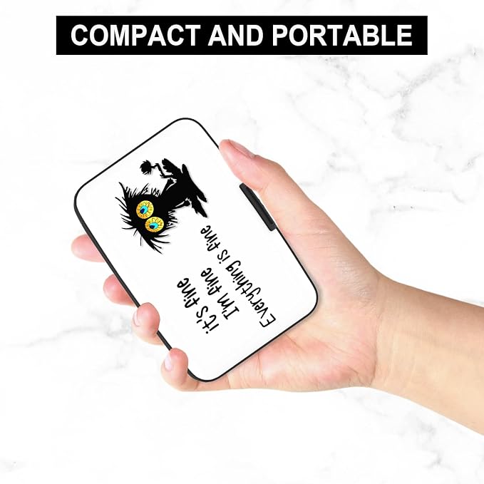 Card Holder Credit Cards Holder for Women RFID wallet women Business Card Holder Wallet Mini Aluminum Card Wallet RFID Blocking Slim Metal Hard Card for Women, Black Cat - Image 5