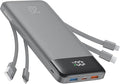 charmast Portable Charger Built-in Cables, 20000mAh Power Bank 6-Output | Travel Fast Charging Battery Pack for iPhone 17/16/15 Samsung Android, Flight-Approved, Multi-Device, USB-C & USB-A, LED % by charmast