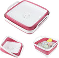 Collapsible Wash Basin for Baby Bottles - 2.4 Gallons Portable Dish Basin for RV Camping Sink, Space-Saving Dish Tub For Bottle Washing (Viva Magenta) by Gimwa-foldtokeepopenformore
