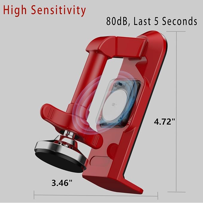 Upgraded Portable Door Stop Alarm with Strong Grip to the Floor, Non-Slip Door Stoppers Security Alarm Lasts 5 Seconds with 80dB, Perfect for Travel & Home Security - Image 3