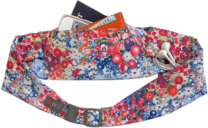 BANDI Running Belt for Women & Men – USA Made No-Bounce Adjustable Waist Pack & Secure Fanny Pack – Fits All Phones, Gels & Essentials – Zipper-Free, Medical Device Friendly by BANDI